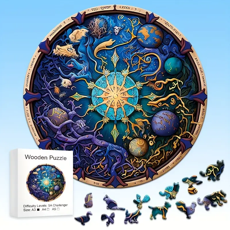 Woodworking Jigsaw - Wooden Jigsaw Puzzles for Adults Kids,
