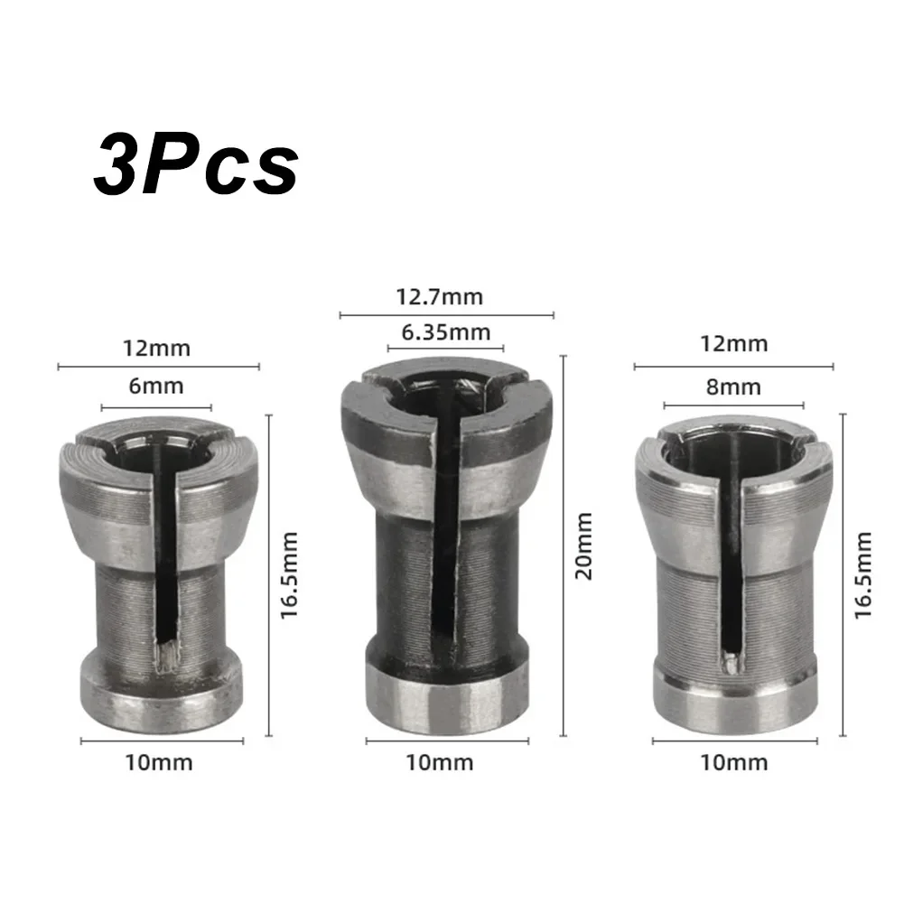 Router Bits For Woodworking - 6mm 6.35mm 8mm Collet Chuck Adapter