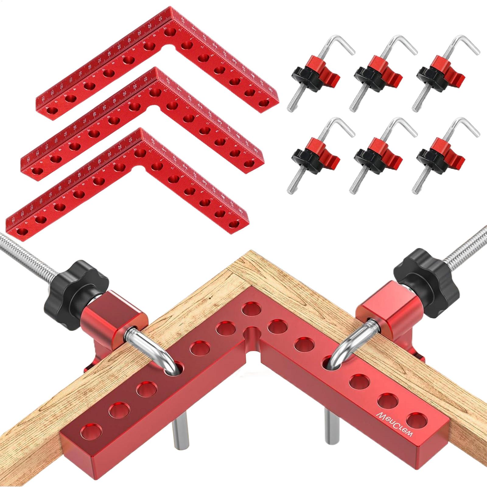 Woodworking Right Angle Clamp - 1 Set 90 Degree Premium Aluminum