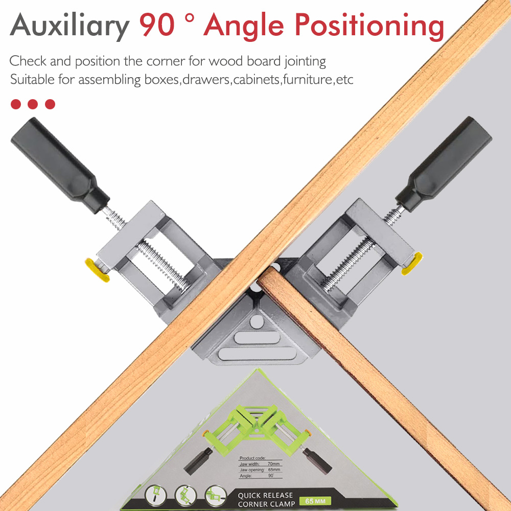 Woodworking Right Angle Clamp - New Adjustable 90 Degree Right Angle