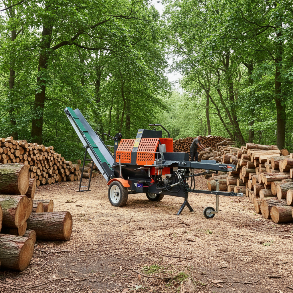 Wood Woodworking - Firewood Processor Forestry Machinery Holzspalter Woodworking