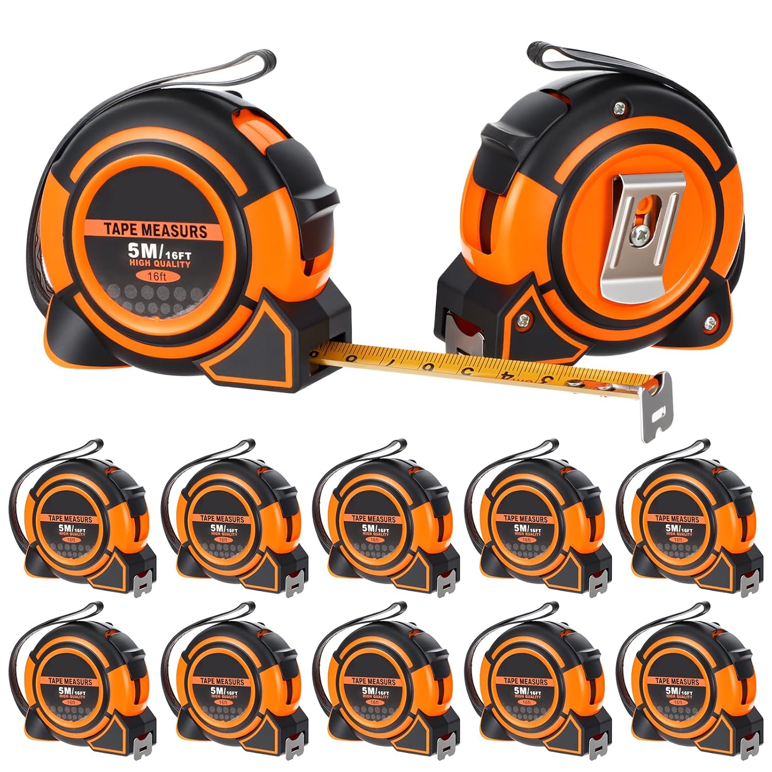 Woodworking For Engineers - 12-Piece Retractable Measuring Tape Set, 16