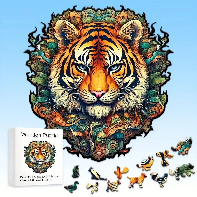 Tiger Wooden Jigsaw Puzzle, Un - огляд і ціна Woodworking Jigsaw