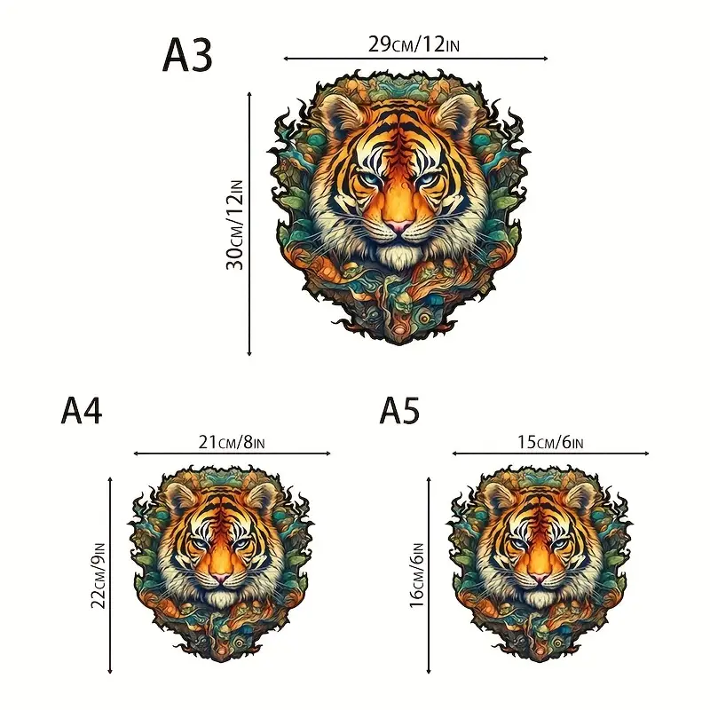 Tiger Wooden Jigsaw Puzzle, Un - огляд і ціна Woodworking Jigsaw