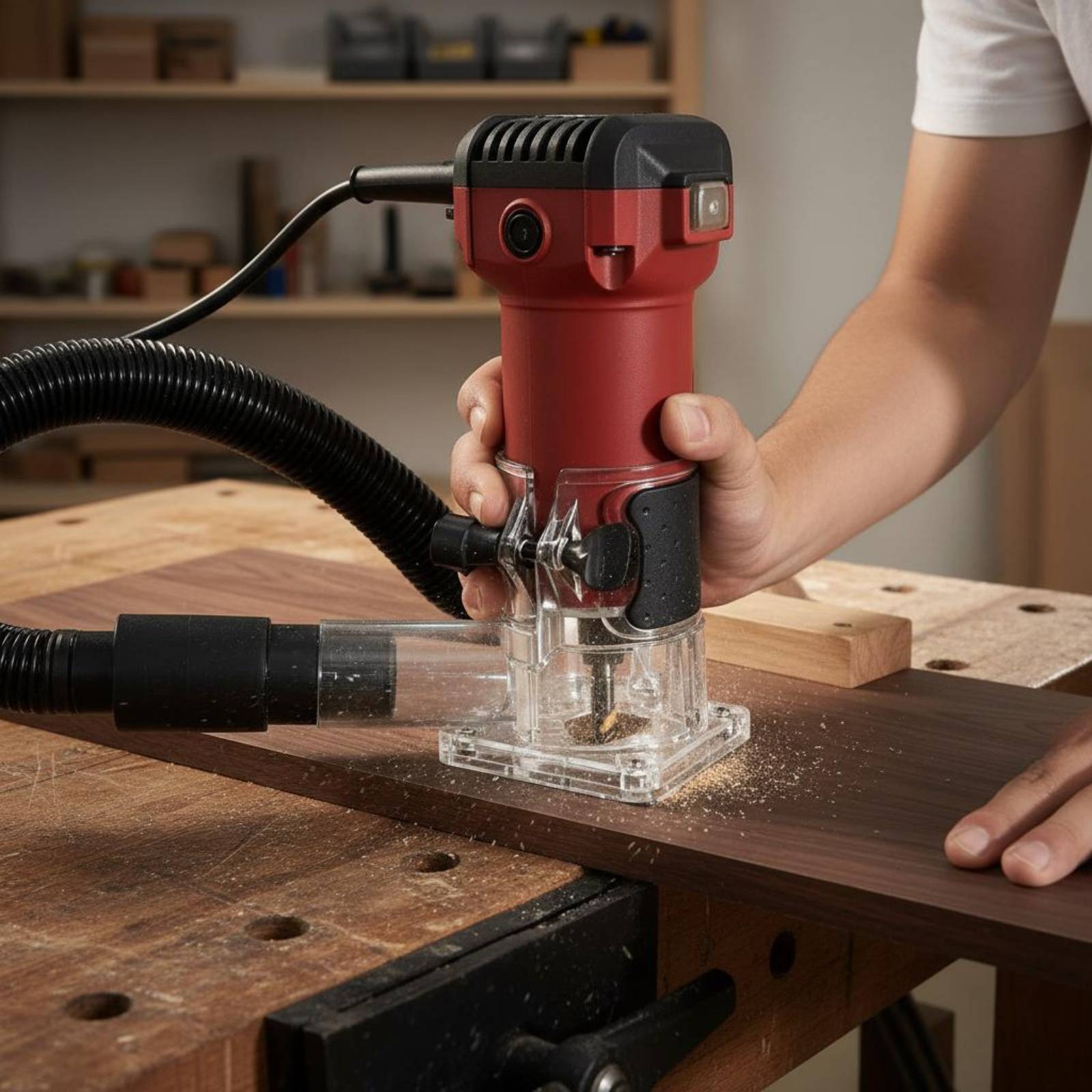 Transparent Router Dust Hood T - огляд і ціна Woodworking And Carpentry