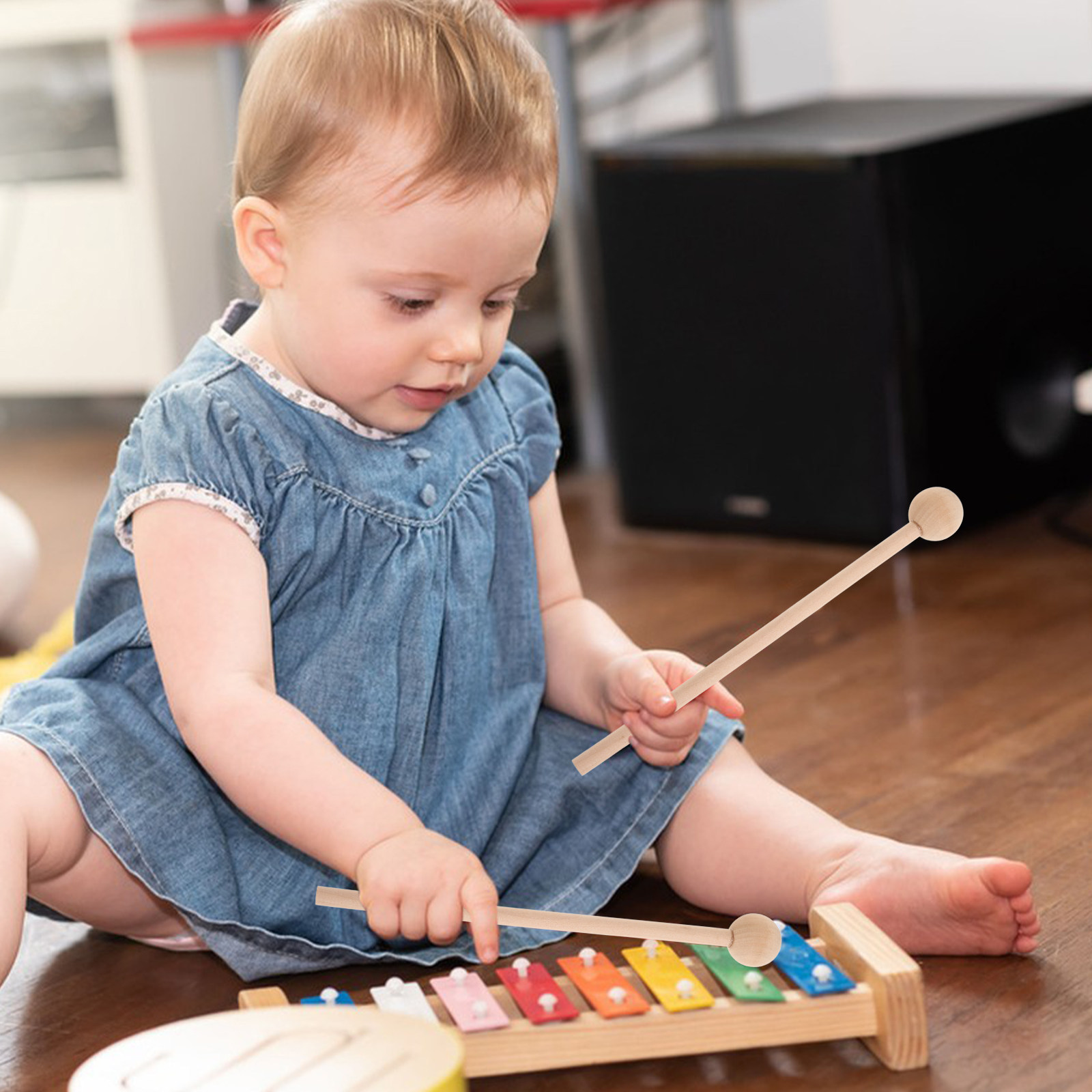 2Pcs Ecofriendly Wooden Xyloph - огляд і ціна Woodworking Xylophone