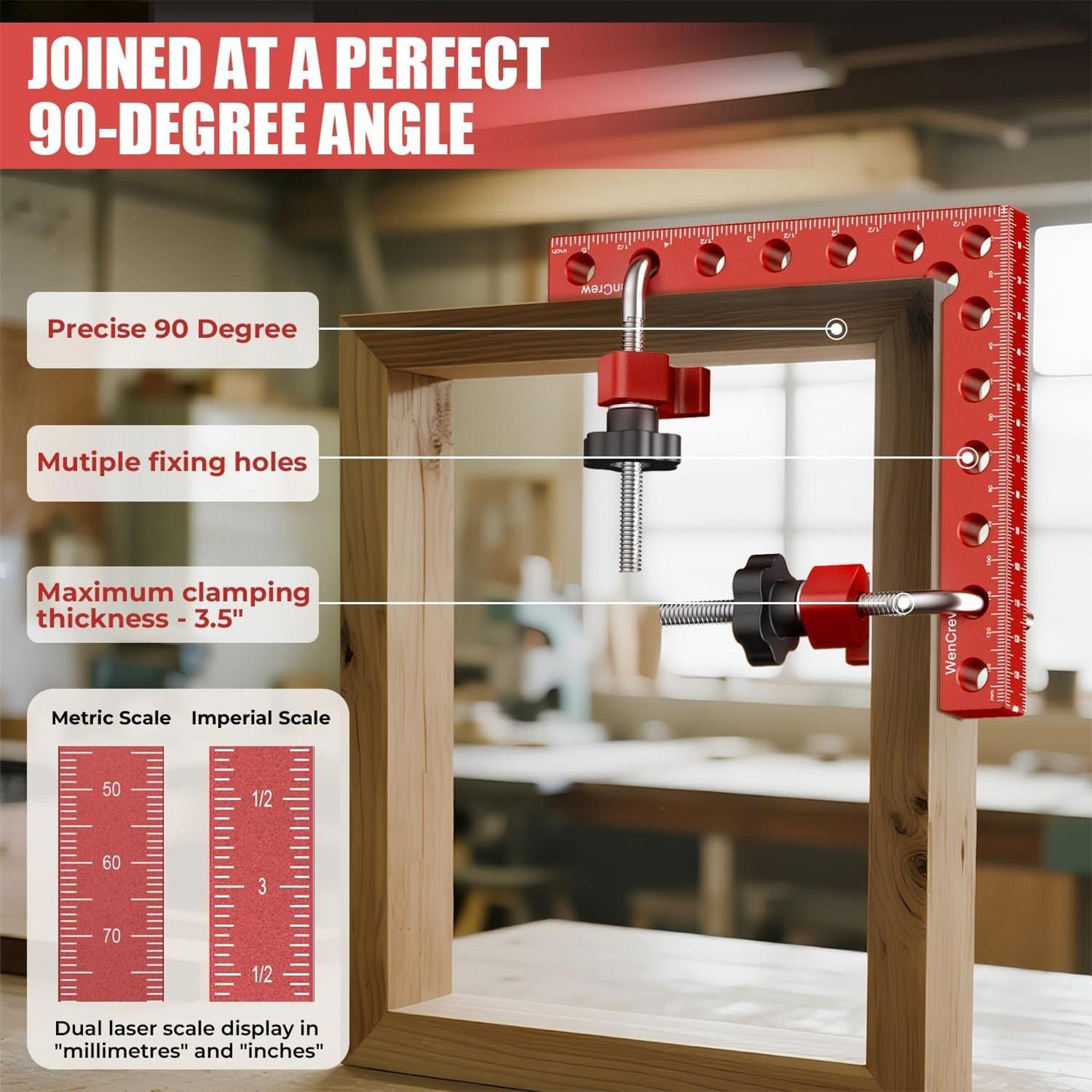 1 Set 90 Degree Premium Alumin - огляд і ціна Woodworking Right Angle Clamp