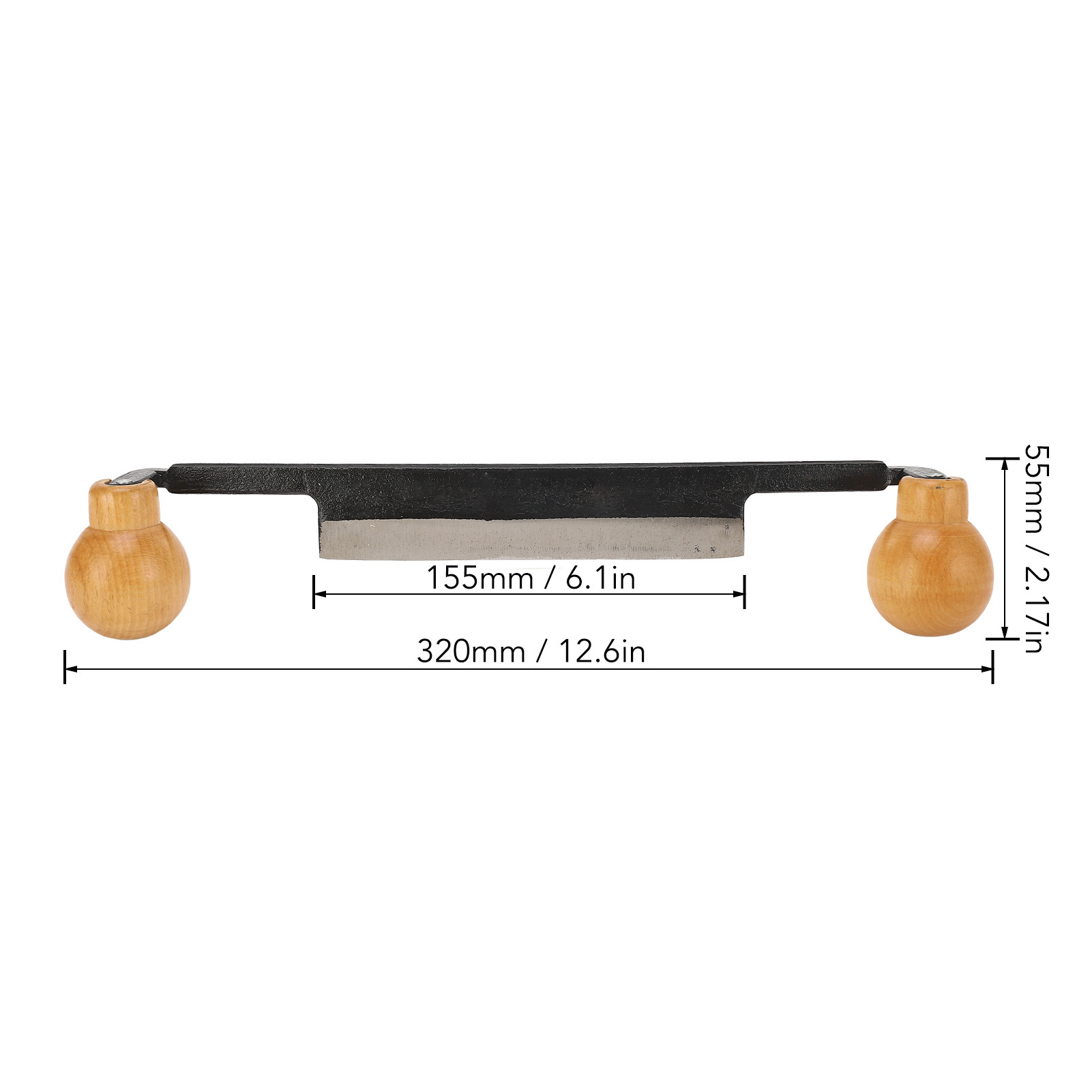 Straight Draw Knife Double Ant - огляд і ціна Drawknife Blade