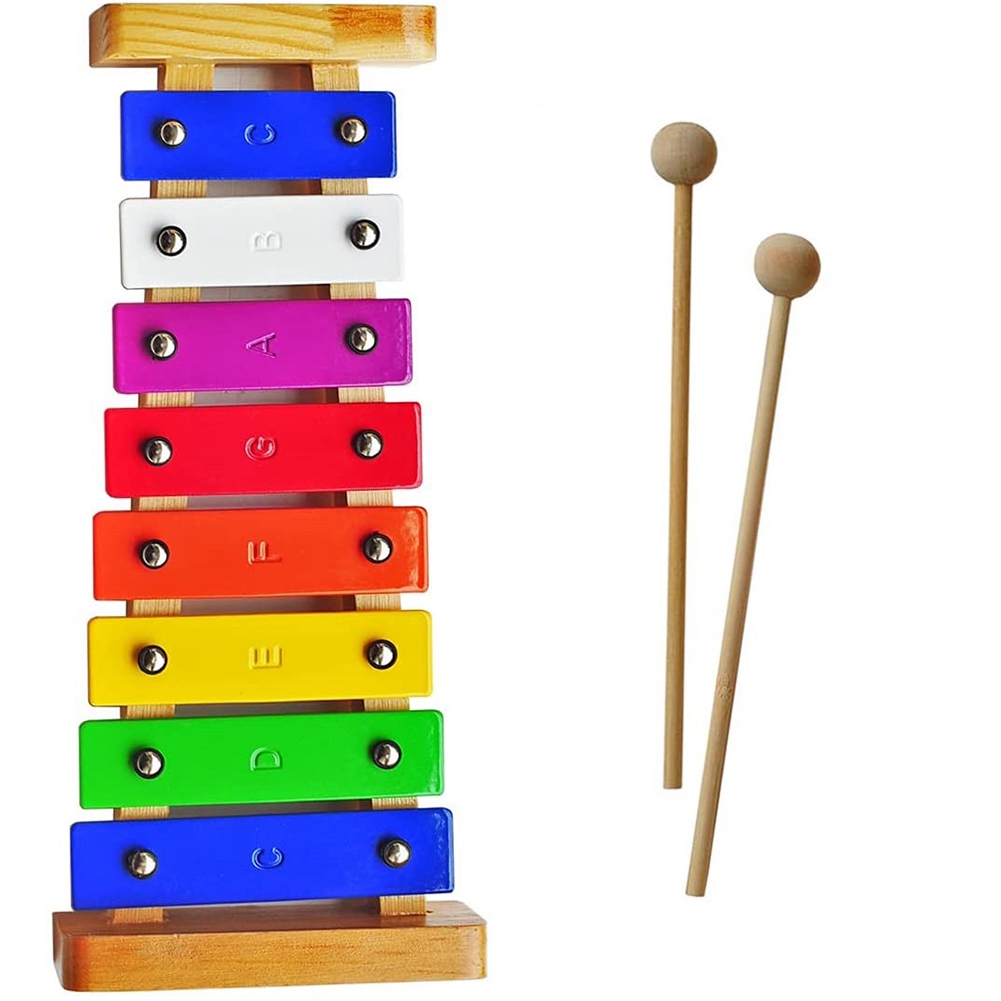 Wood Xylophone for Kids, 8 Not - огляд і ціна Woodworking Xylophone