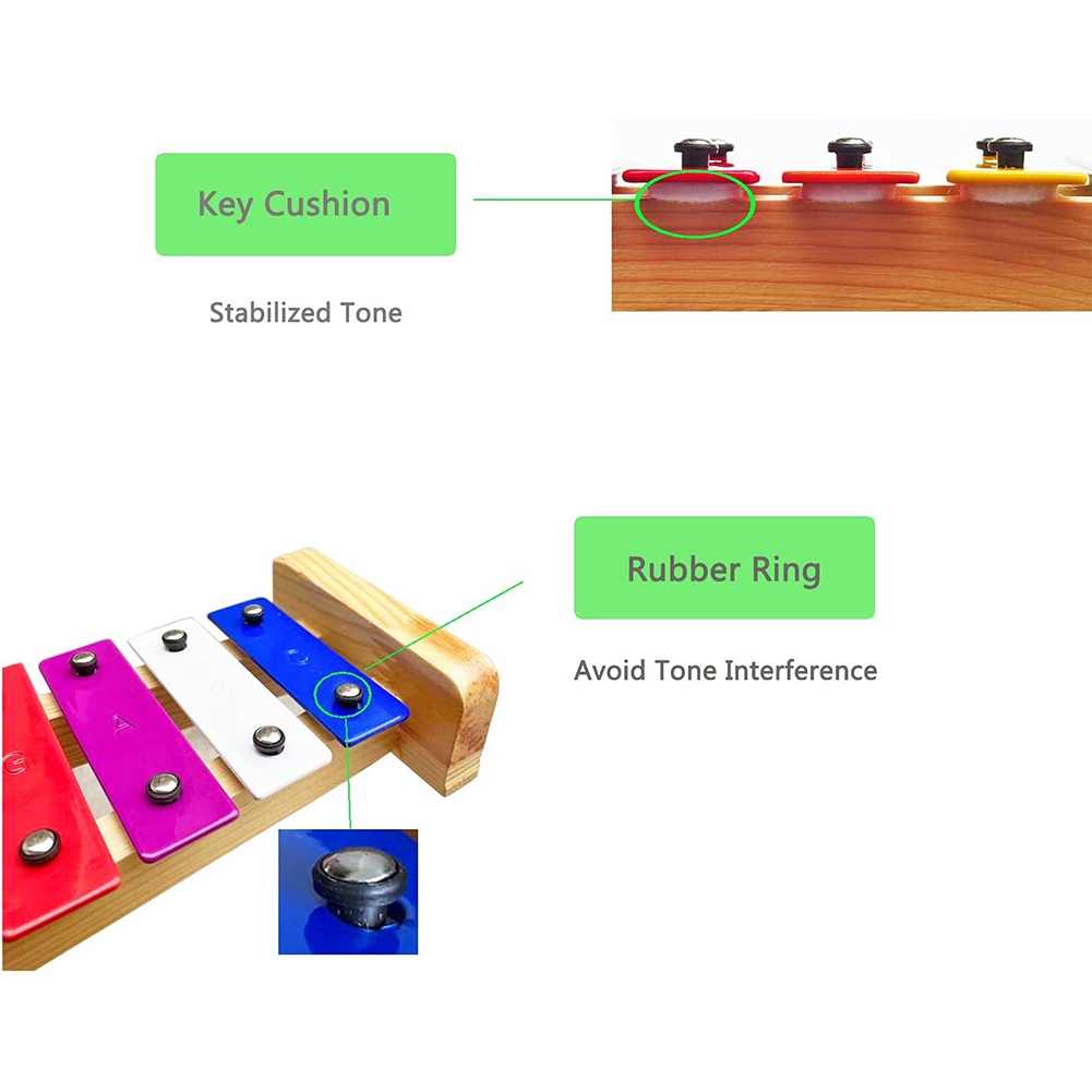 Wood Xylophone for Kids, 8 Not - огляд і ціна Woodworking Xylophone