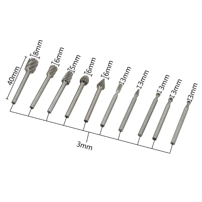 For Dremel Carbide Rotary Burr - огляд і ціна Router Bits For Woodworking