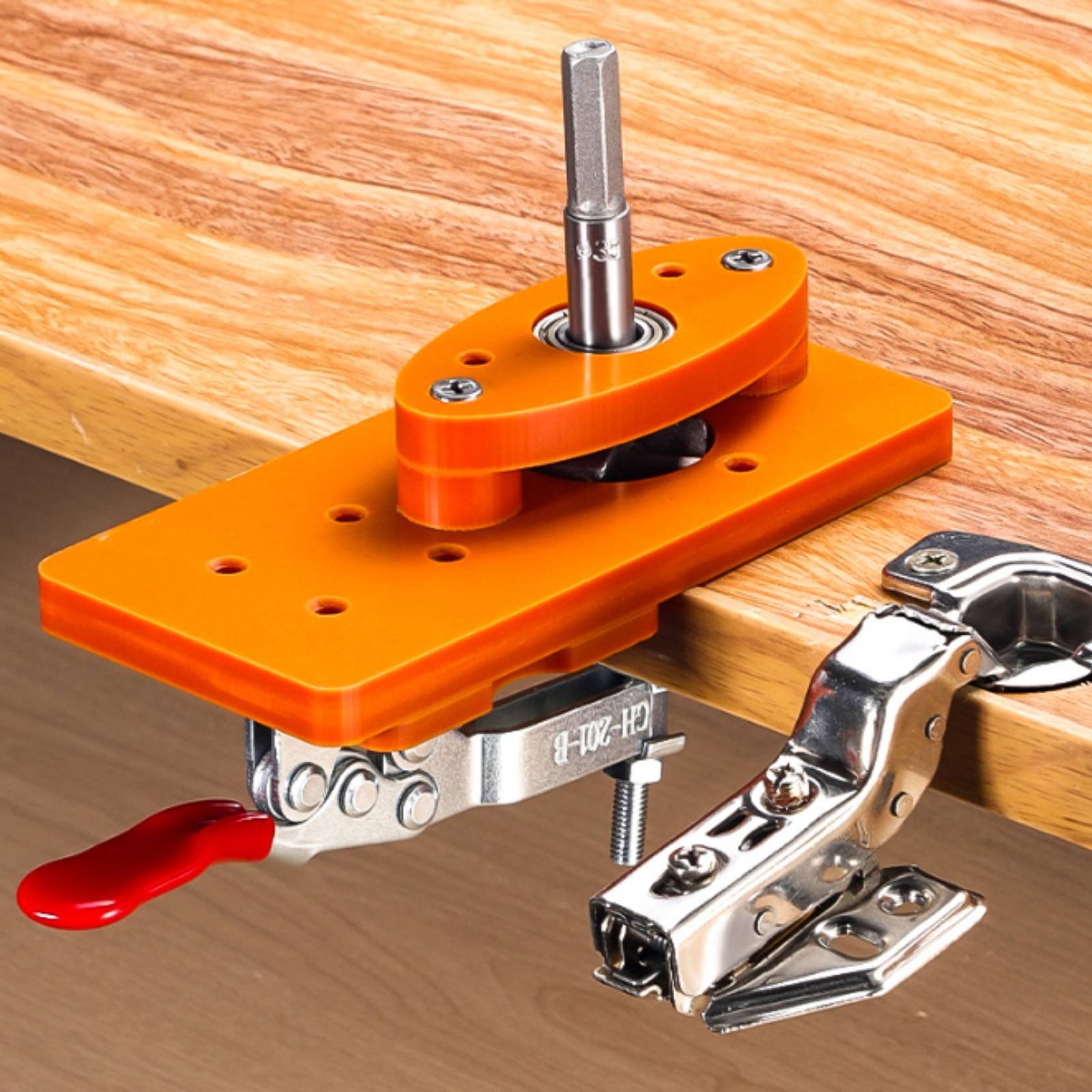 35mm Hinge Drilling Jig Long-L - огляд і ціна Woodworking And Carpentry
