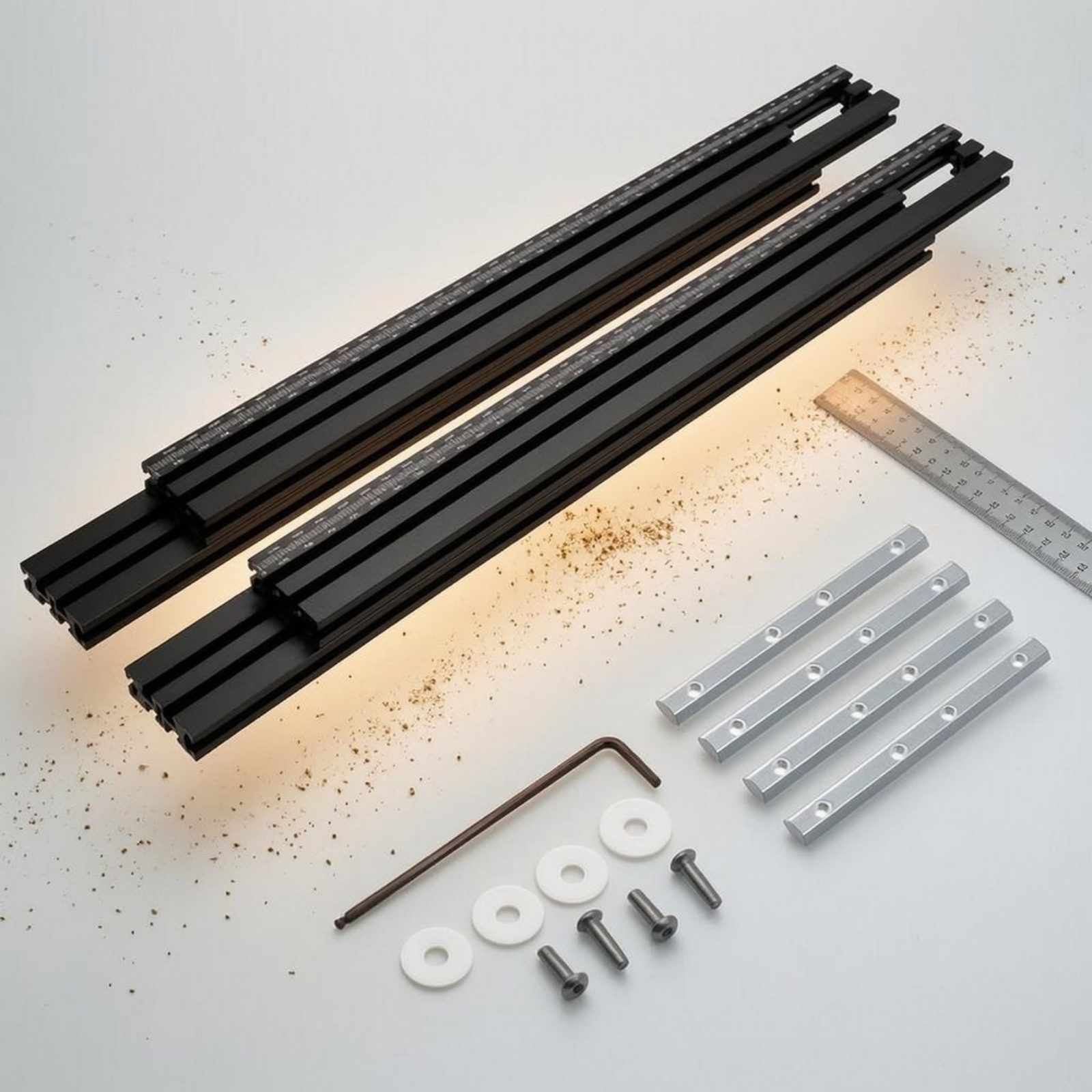Routing Guide Tracks Metal Cut - огляд і ціна Woodworking Kit
