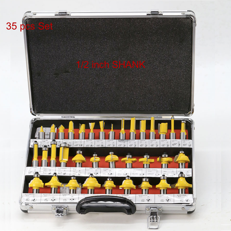 Kits005 35Pcs 1/2 Inch Tungste - огляд і ціна Router Bits For Woodworking