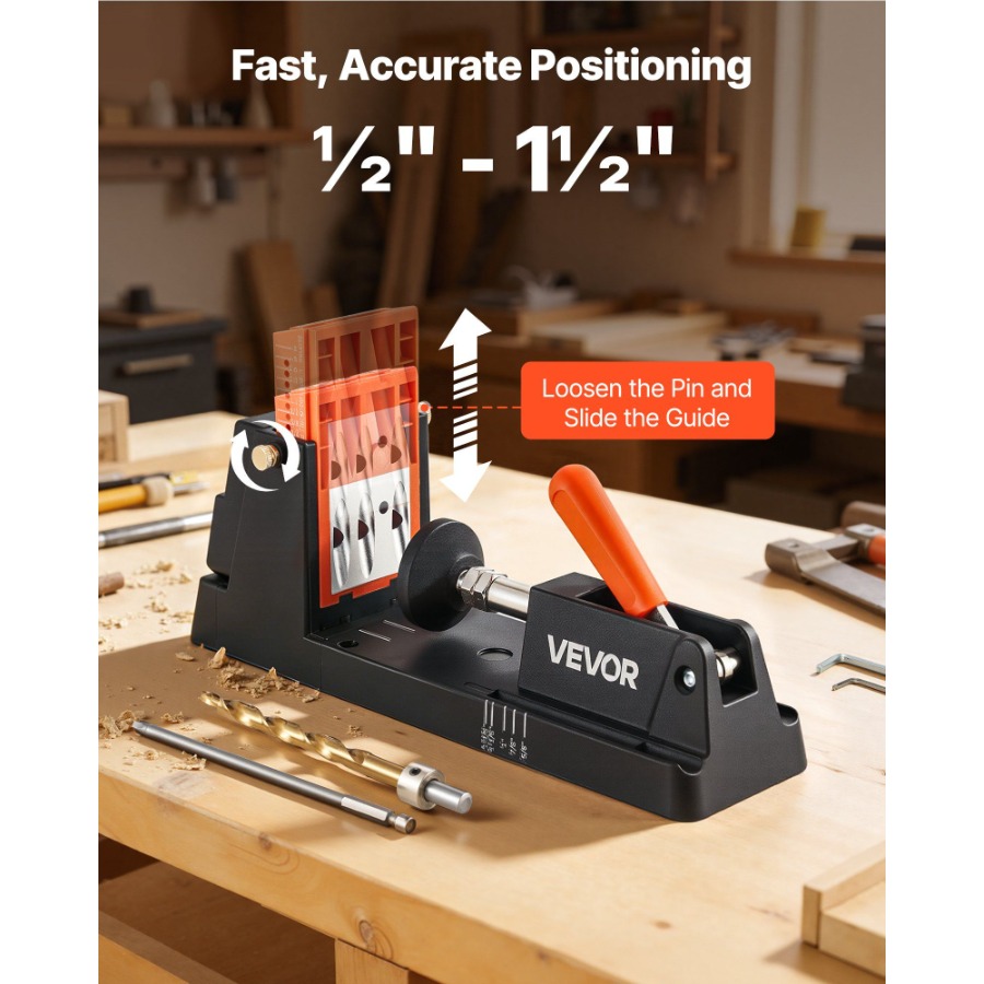 Pocket Hole Jig Kit 1/2 to 1-1 - огляд і ціна Woodworking Kit