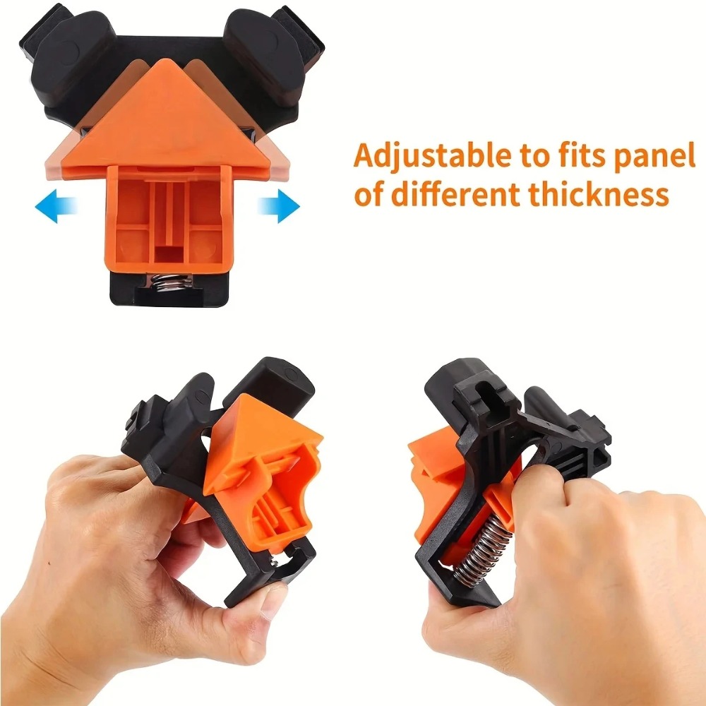 4PCS Right Angle Fixing Clip W - огляд і ціна Woodworking Right Angle Clamp